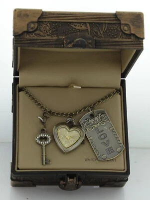 DECREE Women’s Charm necklace watch with key to heart for fall in love - Image 1 of 2