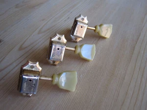 gold vintage 1969 Gibson Deluxe double line single ring tuner D-169400 1970 1971 - Picture 1 of 12