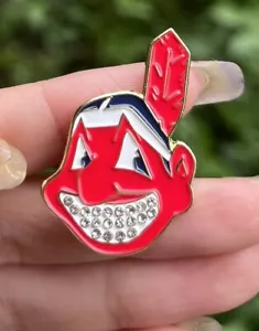Cleveland Indians Wahoo Hat Metal Pins - Picture 1 of 2