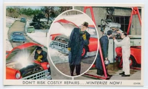 Prestone Öl Frostschutz Winterisieren Auto Werbung Postkarte - Bild 1 von 1