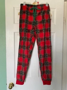 *Ladies LOUNGE PJ PANTS Size S (4/6) NEW With Tags (B) Soft, Plush PLAID - Picture 1 of 6
