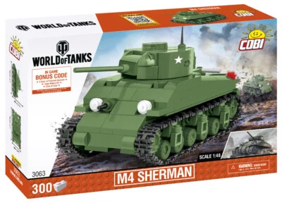 COBI M4 Sherman World Of Tanks 1:48 Scale Tank SET# 3063 (300 Pcs.) US SELLER - Image 1 of 4