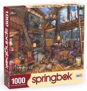 The Hunting Lodge 1000 Piece Jigsaw Puzzle Springbok New - Picture 1 of 4