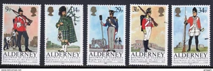 Alderney 1985 set of stamps to celebrate Regiments of the Garrison of Alderney. - Picture 1 of 1