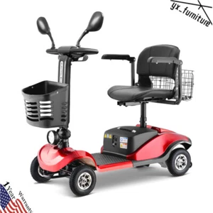 4 Wheel Folding Senior Mobility Scooter 350W 265lbs Capacity 12V/20Ah 12.5 Miles - Picture 1 of 7