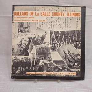 Keith Clark Balladen von La Salle County, Illinois LP Folkways Schallplatten Sehr guter Zustand + Folk - Bild 1 von 9