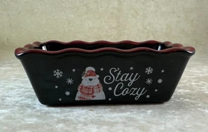 Nantucket Mini Loaf Bread Pans Baking Ceramic Stoneware Christmas Theme YOU PICK - Picture 1 of 30
