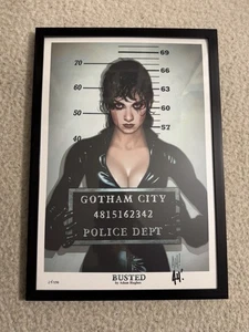 Catwoman #51 “Busted” Adam Hughes Signed Print 24/150 Art Cover 13x9 - Picture 1 of 3