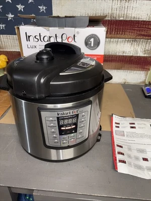Instant Pot LUX60 V3 6-Quart 6-in-1 Multi-Use Programmable Pressure Cooker NICE! - Image 1 of 4