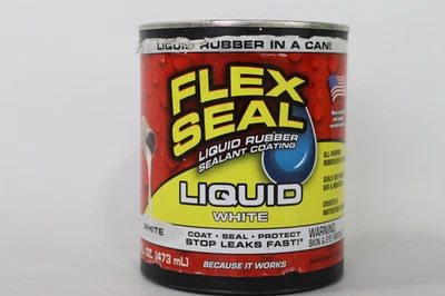 Flex Seal Liquid Rubber Sealant Coating White- 16 oz
