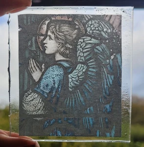 Angel kiln fired piece for stained glass handmade enamels - Picture 1 of 4