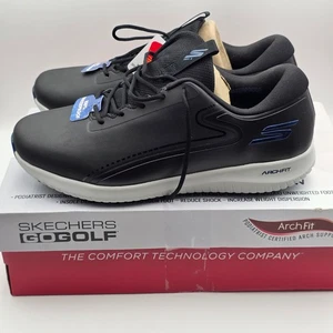 Scarpe da golf da uomo Skechers GO GOLF Max 3 senza punte - taglia 13 WW extra larghe - nere - Foto 1 di 10
