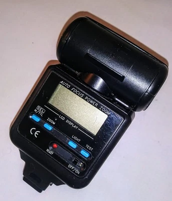 Achiever Z940 LCD Auto Focus Power Zoom Camera Flash MINOLTA XI shoe mount - Image 1 of 4