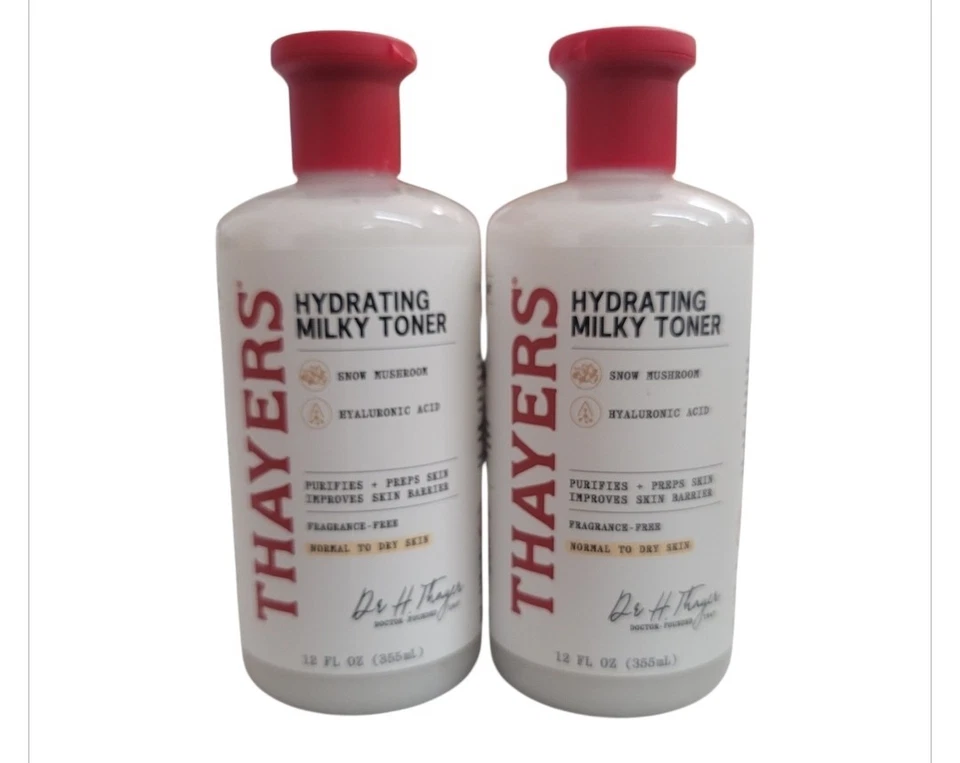 Pack de 2 remedios naturales Thayers tónico hidratante lechoso champiñones de nieve hial. Ácido Foto 1 de 1