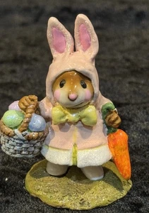 Vestido rosa WEE FOREST FOLK Miss Esther Bunny M-306 2004 retirado como nuevo WFF - Imagen 1 de 7