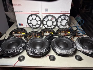 4 Morel MXT380C Elate Carbon Series 3-way Passive Crossover And 4 Elate Speakers - Picture 1 of 24