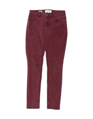 FAT FACE Womens Jegging Jeans UK 8 Small W28 L30 Burgundy Cotton AR05 - Image 1 of 4