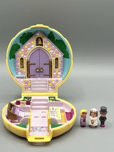 POLLY POCKET VTG 1989 Bridesmaid Polly YELLOW Wedding Variant 3 Original Dolls - Picture 1 of 12