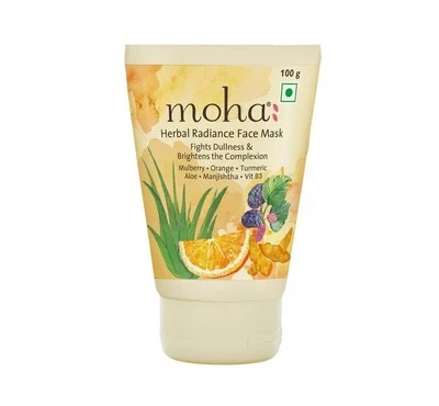 Moha Herbal Radiance Face Mask for Nourished & Bright Skin 100g Pack of 1 - Image 1 of 4