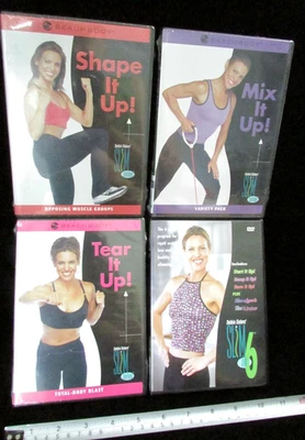 4 Debbie Siebers' Slim in 6 Series Beachbody WORKOUT DVDs ~ 3 are New & Sealed - Image 1 of 4