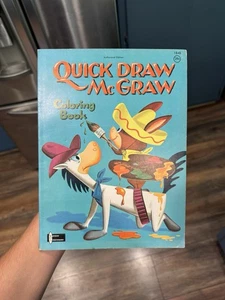 QUICK DRAW McGRAW 1961 Coloring Book Hanna-Barbera Authorized Edition .29 cents - Photo 1 sur 4