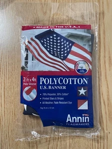 Nueva Bandera Americana 🇺🇸 70% Nylon 30% Algodón talla 2.5’x4’ Resistente a la decoloración - Imagen 1 de 3