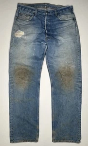 Vintage 1987 Levi’s 501 Straight Leg Made In USA Denim Jeans | 36 x 31* - Picture 1 of 19
