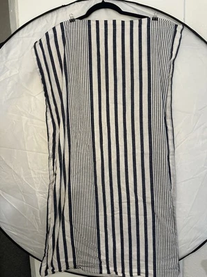 Tommy Hilfiger Pillowcase King Size Stripe 100% COTTON WHITE BLUE 20x36 Foto 1 de 4