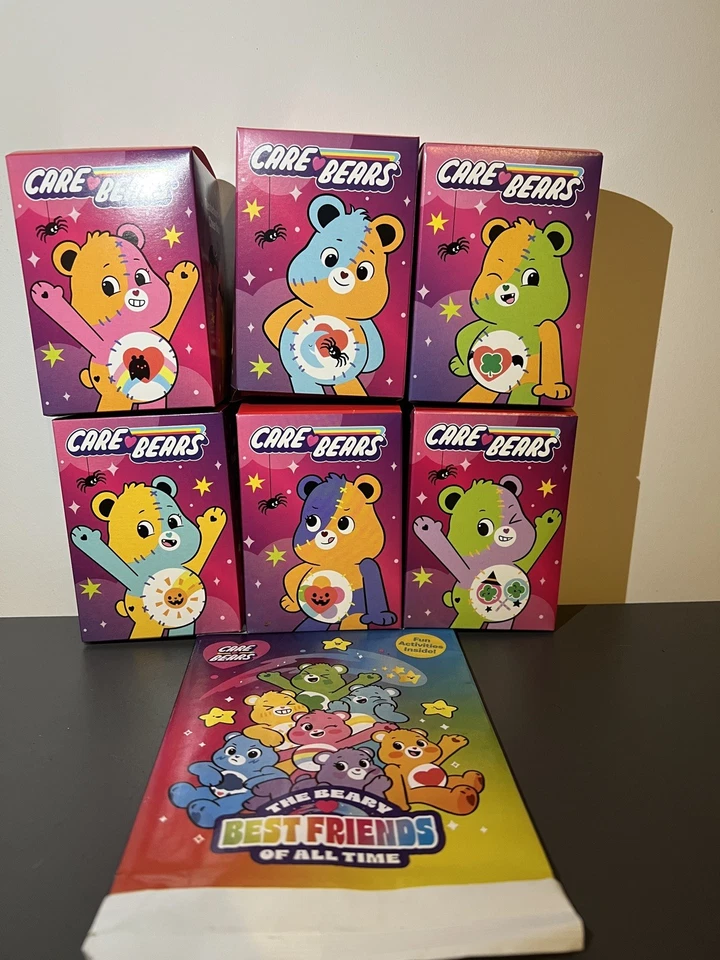 McDonalds Happy Meal 2025 HALLOWEEN CARE BEARS SET Boxed soft toys x6 and Book - Image 1 of 1