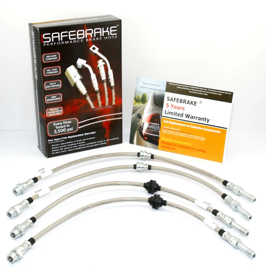 Actualización de frenos BMW E46 Serie 3 325i/330i - Líneas de rendimiento SAFEBRAKE Foto 1 de 4