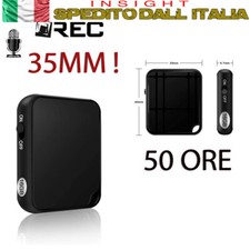 MICRO MINI REGISTRATORE VOCALE SPY SPIA VOICE RECORDER AMBIENTALE 50 ore
