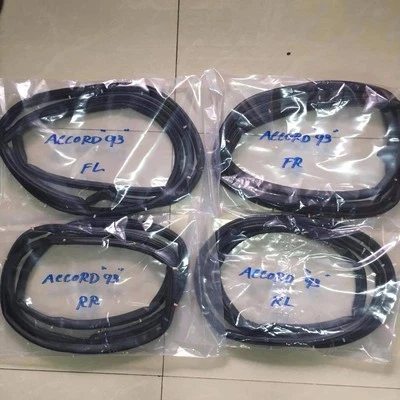  PARA HONDA ACUERDO 89 90 91 92 93SEDAN 4 PUERTAS SELLO GOMA RESISTENTE AL CLIMA JUEGO COMPLETO Foto 1 de 4