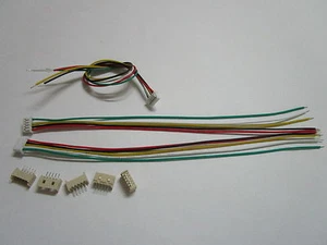 50set 1.25mm 5Pin Male+Female Polarized Connector with 28AWG 5.9inch 150mm Leads - Picture 1 of 7