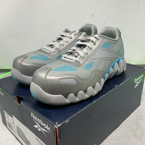 Scarpe da lavoro sportive Reebok Zig Pulse grigie sneakers RB323 donna taglia 7 5W