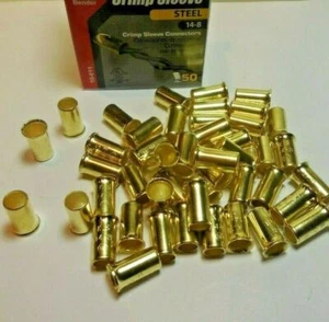 Gardner Bender 10-411 Steel Crimp Connector # 14-8 AWG - 50Pcs  - New - Picture 1 of 3