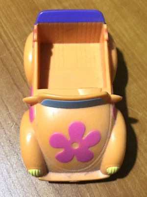 Convertible Beetle 2008 MEG Orange With Pink Flowers Puppy In My Pocket 4'x 2.5" - Image 1 of 4