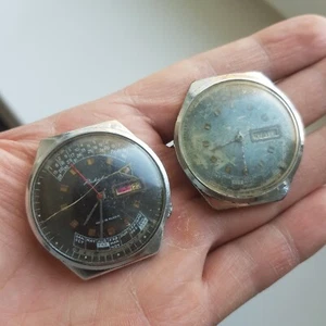 Vintage 2 Watches Raketa College Calendar USSR Soviet Russia - Picture 1 of 16