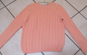 REDUDED $3.00 Valerie Stevens Women's Long Sleeve Sweater, Coral Color, XL - Picture 1 of 4