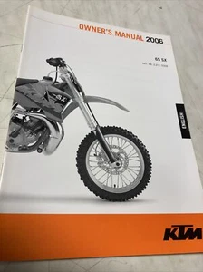 KTM 65SX 2006 65 SX Manual User Owner Notice - Picture 1 of 8