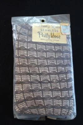 2 PARES DE MEDIAS DEADSTOCK AÑOS 60 NYLON NEGRO TALLA MEDIANA Foto 1 de 4