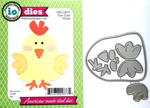 Impression Obsession ONE CUTE CHICK Thin Metal Cutting Dies DIE1143-V Chicken - Picture 1 of 7
