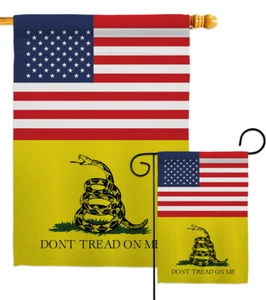 US Gadsden Garden Flag Patriotic Historic Decorative Gift Yard House Banner - Picture 1 of 13