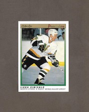 1990-91 OPC Premier 108 Ilka Sinisalo O Pee Chee High Grade Hockey Cards 