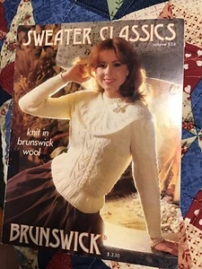 Sweater Classics Brunswick 9 Designs Knitting Leaflet - Picture 1 of 6