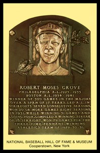 1993 Cooperstown Hall of Fame HOF Postcard Lefty Grove Athletics Mint