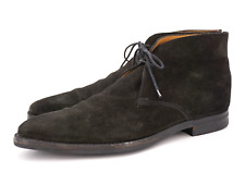 $695 | CROCKETT & JONES TETBURY UK 11 E 12 BLACK CHUKKA SHORT BOOT DAINITE 348