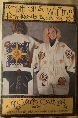 Out on Whim Patrick Lose Cosmic Coat OW201 One size no-sew applique pattern - Image 1 of 2