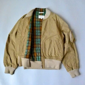 Vintage 80s Monsieur NICOLE Stripe Nylon Shell MA-1 Type Jacket made in Japan - Bild 1 von 18