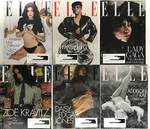 Elle Magazine 2024-2025 Issues Tyla Lady Gaga Zoe Daisy Lindsay ~ Pick & Choose - Imagen 1 de 19