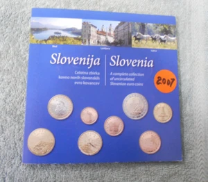 #YY.  2007  SLOVENIA  UNCIRCULATED  COIN SET - Picture 1 of 3